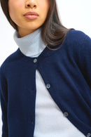Cardigan Col Rond 4 Fils - Elise - Navy