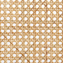 Lot De 2 Chaises - Ella - Cannage & Velours Côtelé - Écru Pieds Métal Chromé