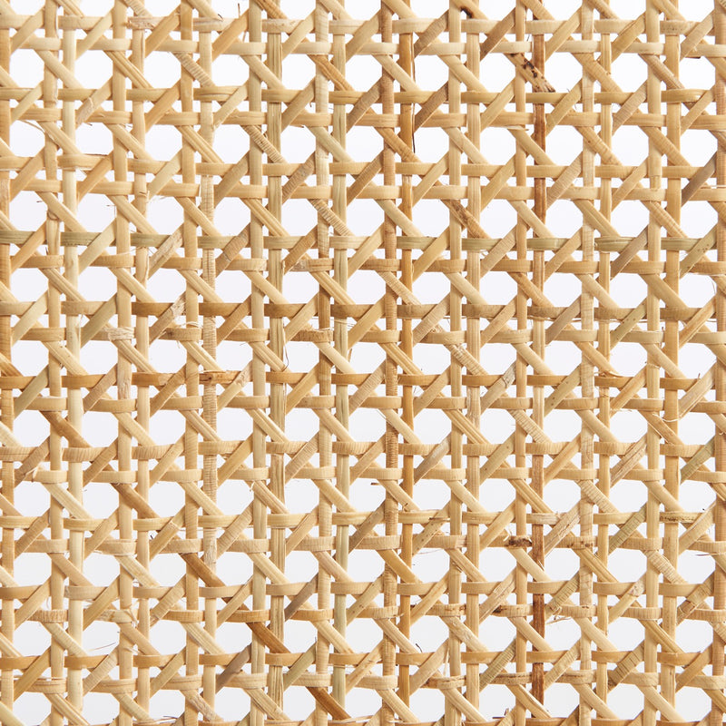 Lot De 2 Chaises - Ella - Cannage & Velours Côtelé - Écru Pieds Métal Chromé