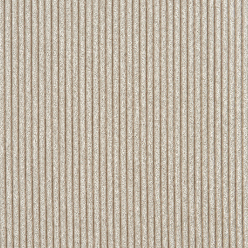 Lot De 2 Tabourets Mi-Hauts - Ella - Velours Côtelé - Beige Cannage