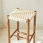 Ellio - Stools - Walnut and Rope