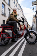 Vélo Électrique Yuvy 2 – Biplace Cargo Compact Avec Plateforme Avant/Arrière Offerte