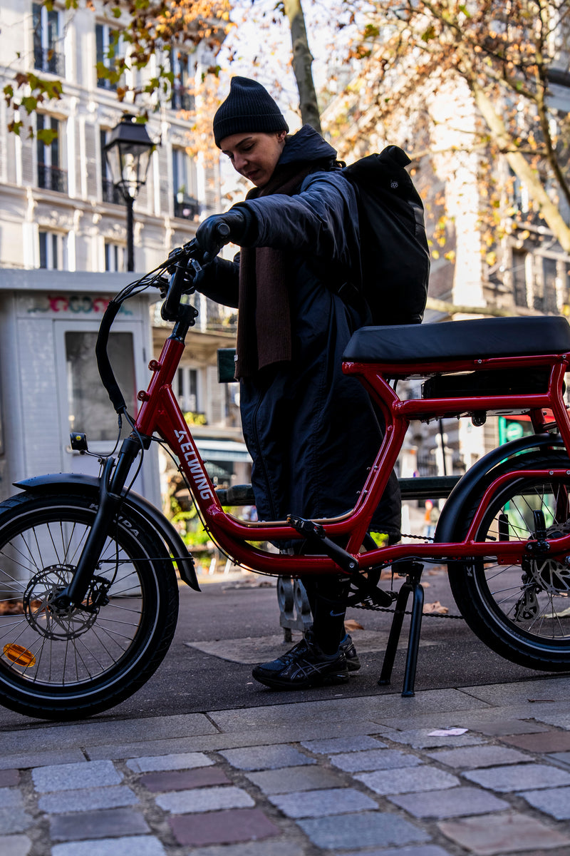 Vélo Électrique Yuvy 2 – Biplace Cargo Compact Avec Plateforme Avant/Arrière Offerte