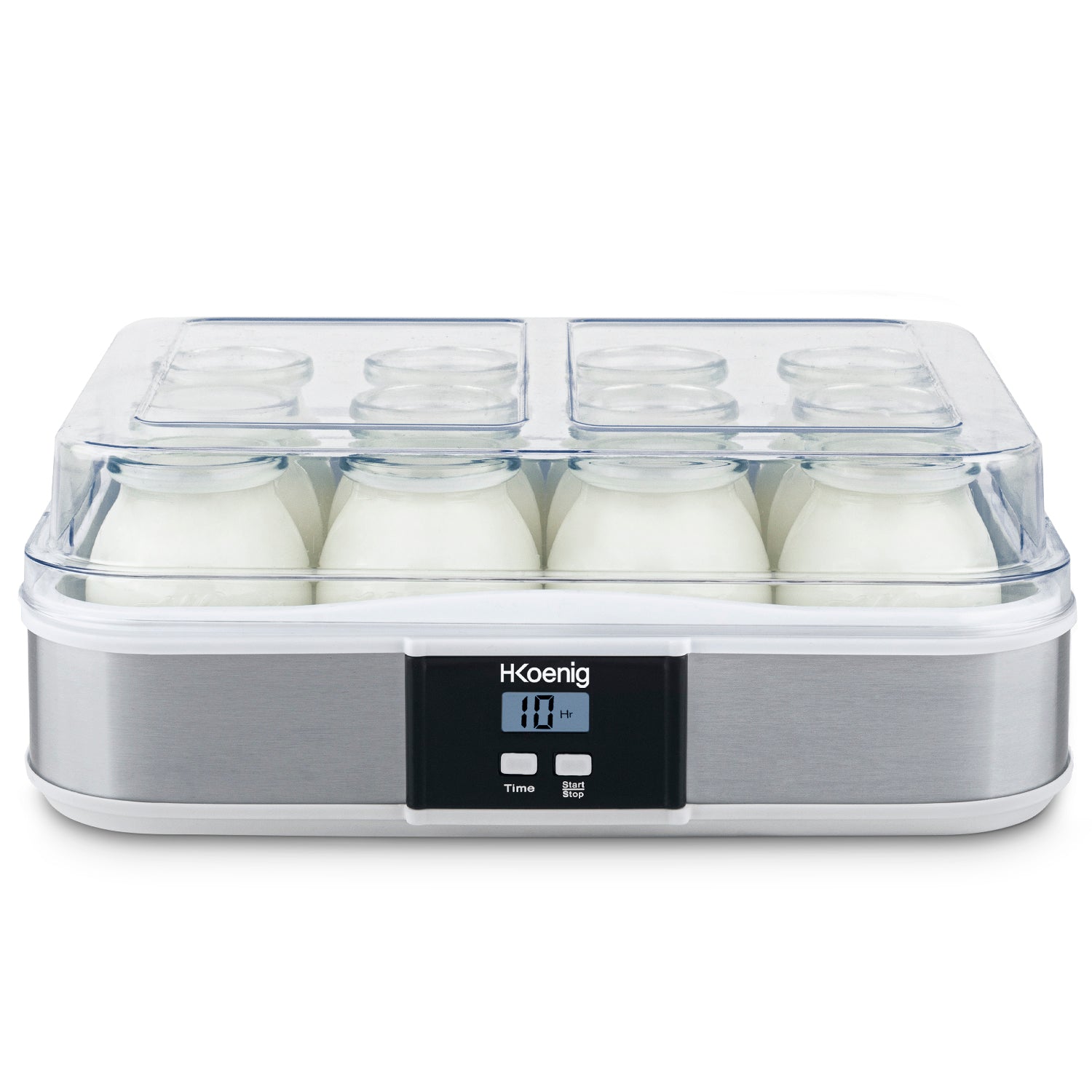 Yoghurt Maker 12 Pots - Stainless Steel