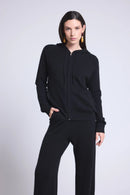 Sweat Zippe A Capuche Elya - Noir - Femme