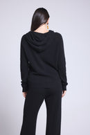 Sweat Zippe A Capuche Elya - Noir - Femme