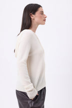 Sweat Zippe A Capuche Elya - Blanc - Femme