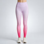 Legging De Sport Femme Ember – Taille Haute – Dégradé Rose