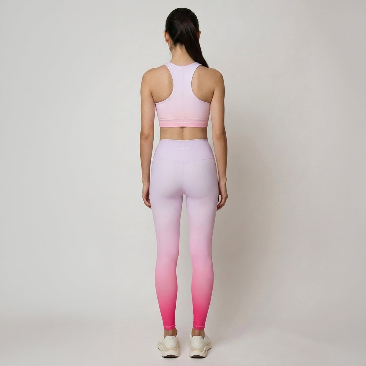 Legging De Sport Femme Ember – Taille Haute – Dégradé Rose