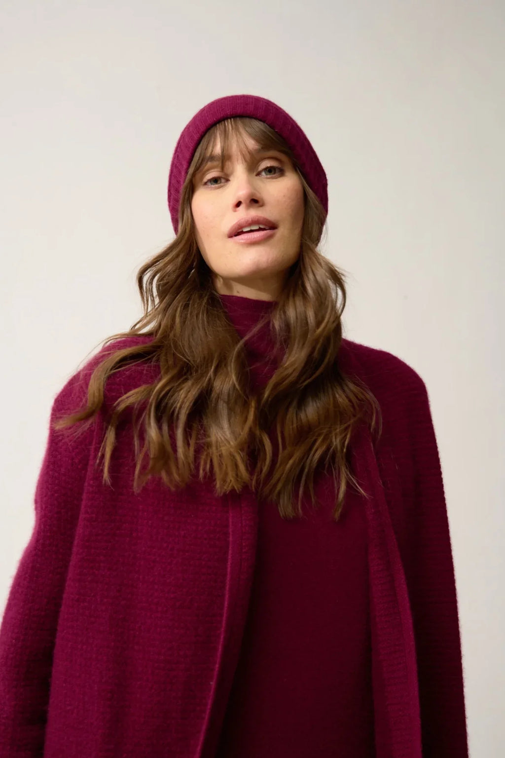 4-Ply Beanie - Ember - Bordeaux