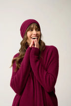 4-Ply Beanie - Ember - Bordeaux