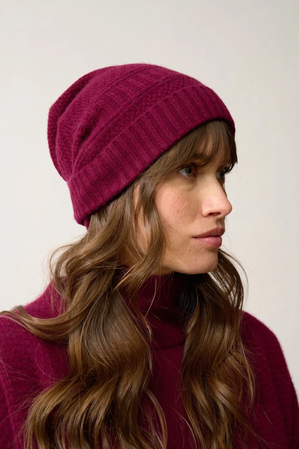 4-Ply Beanie - Ember - Bordeaux