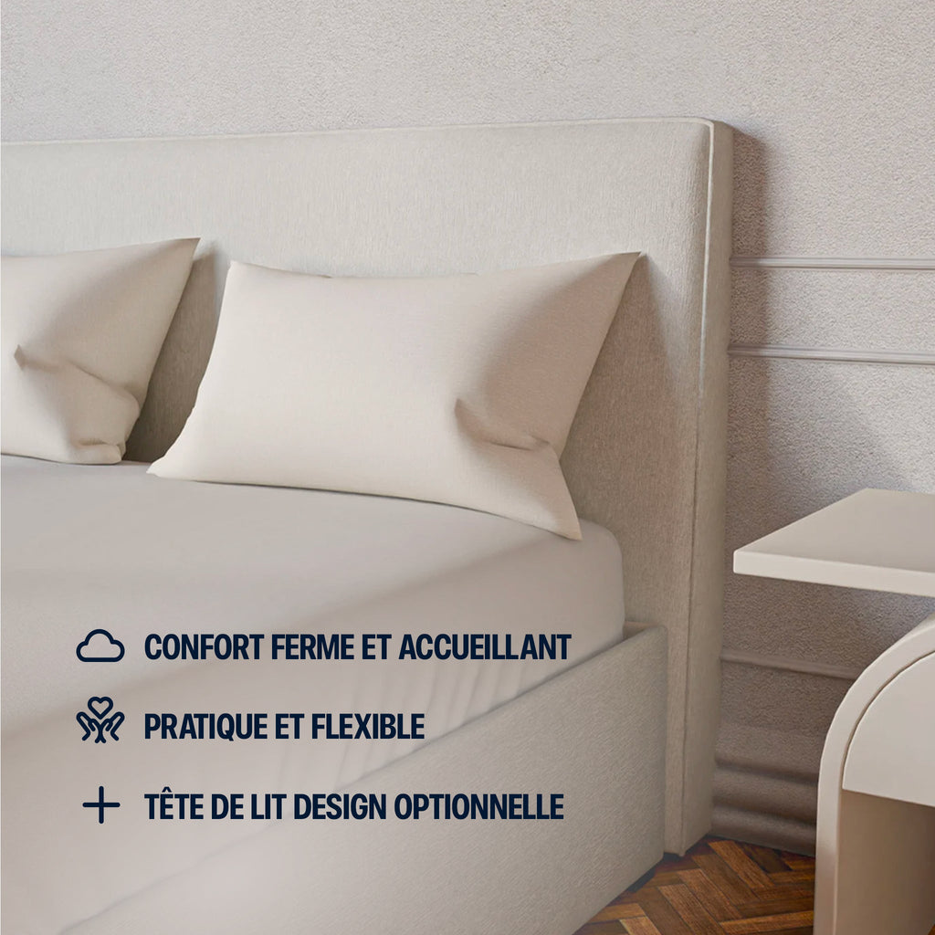 Lit Coffre Célia - Blanc