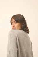 Pull Col Rond 4 Fils - Emma - Nuage Chiné