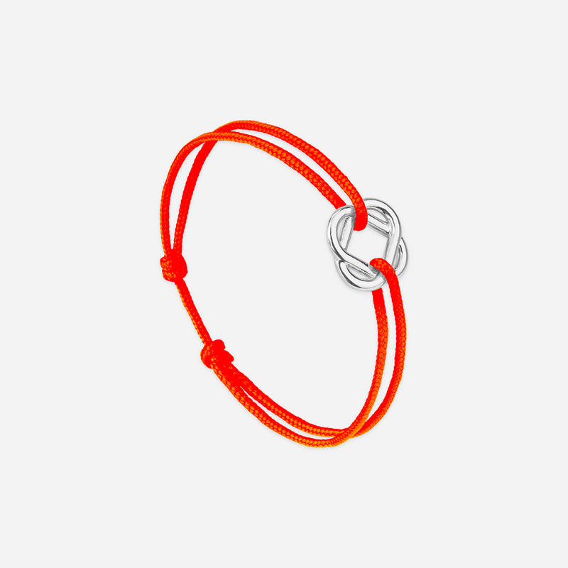 Bracelet Empreinte - Orange Fluo