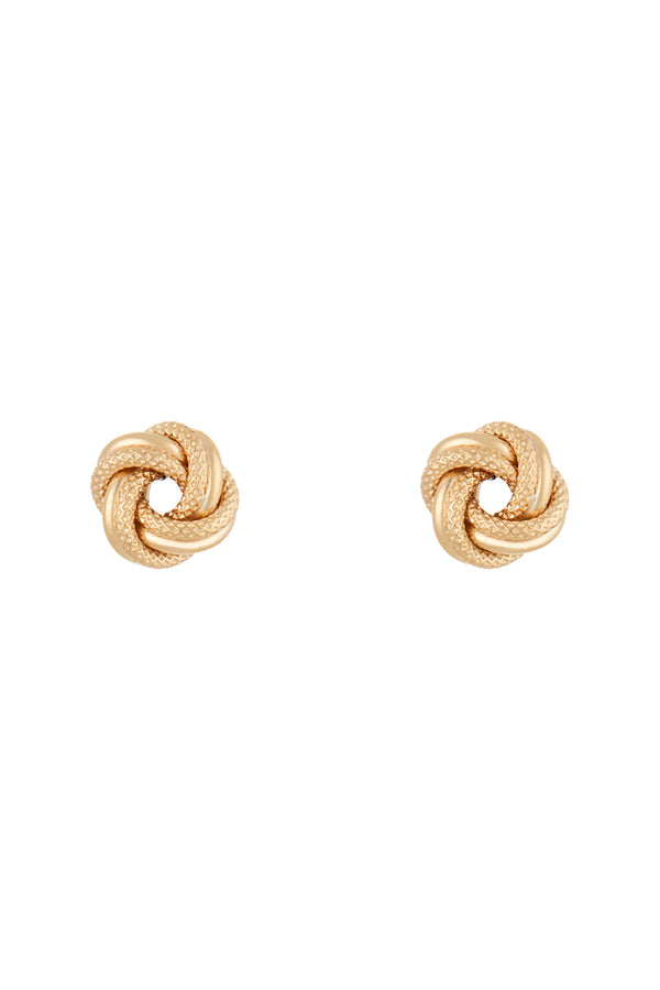 Örhängen "Noeud Torsadé 8 Mm" Gult Guld 375/1000