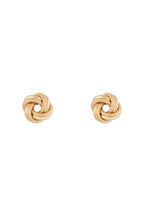 "Twisted Knot 8 Mm" Earrings - 375/1000 Yellow Gold