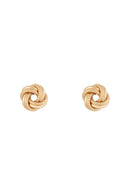 Boucles D'Oreilles "Noeud Torsadé 8 Mm" - Or Jaune 375/1000