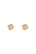 "Twisted Knot 8mm" Earrings in 375/1000 Yellow Gold