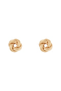 Boucles D'Oreilles "Noeud Torsadé 8 Mm"  Or Jaune 375/1000