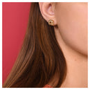Boucles D'Oreilles "Noeud Torsadé 10Mm" - Or Jaune 375/1000