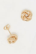 Orecchini "Nodo attorcigliato 10 mm" in oro giallo 375/1000 - Oro giallo 375/1000