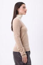 Emy Half-Zip Jumper - Beige Cream White - Women