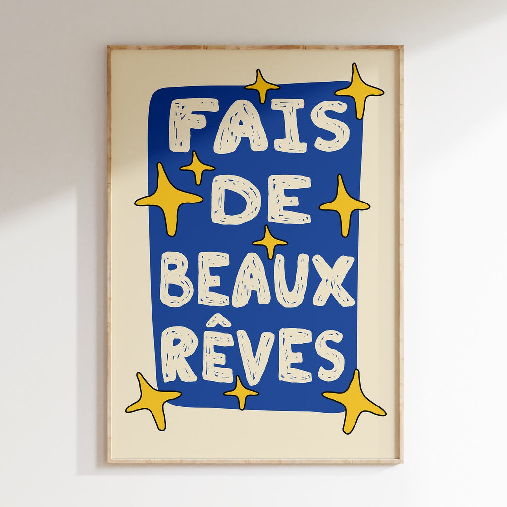 Kids - Affiche Fais De Beaux Reves - Multi