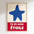 Kids - Affiche Kids Tu Es Mon Etoile - Bleu