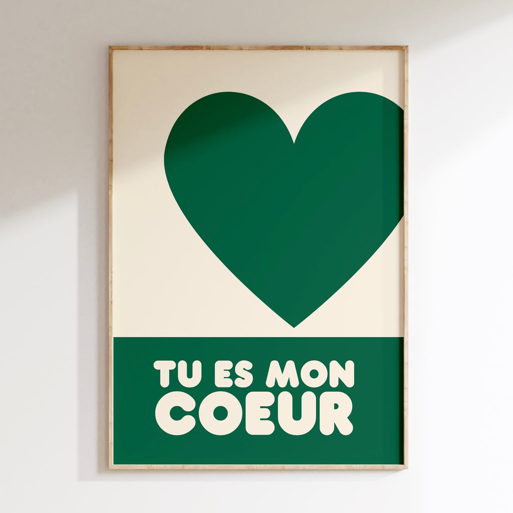 Kids Tu Es Mon Coeur - Vert