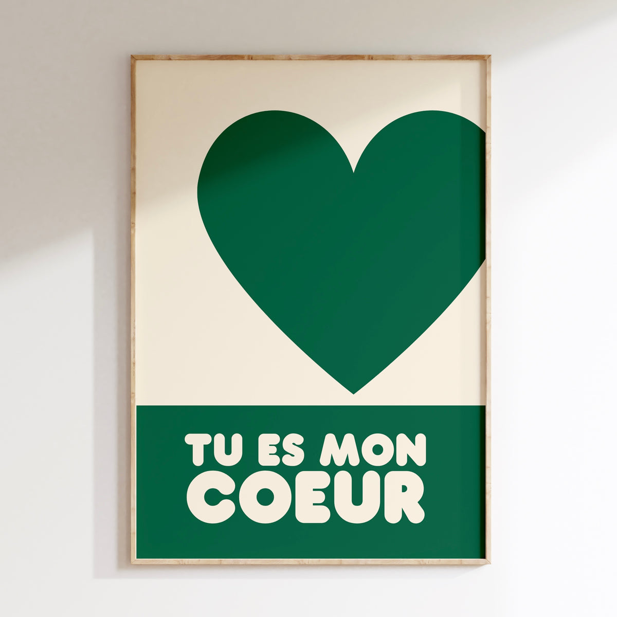 Kids Tu Es Mon Coeur - Vert