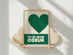 Kids Tu Es Mon Coeur - Vert