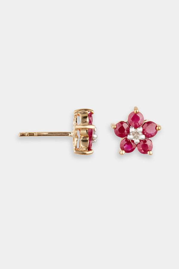 Ohrringe "Fleur Mystérieuse" D0,07/2 R1,30/10