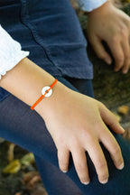 Bracelet Thaïs - Orange Fluo