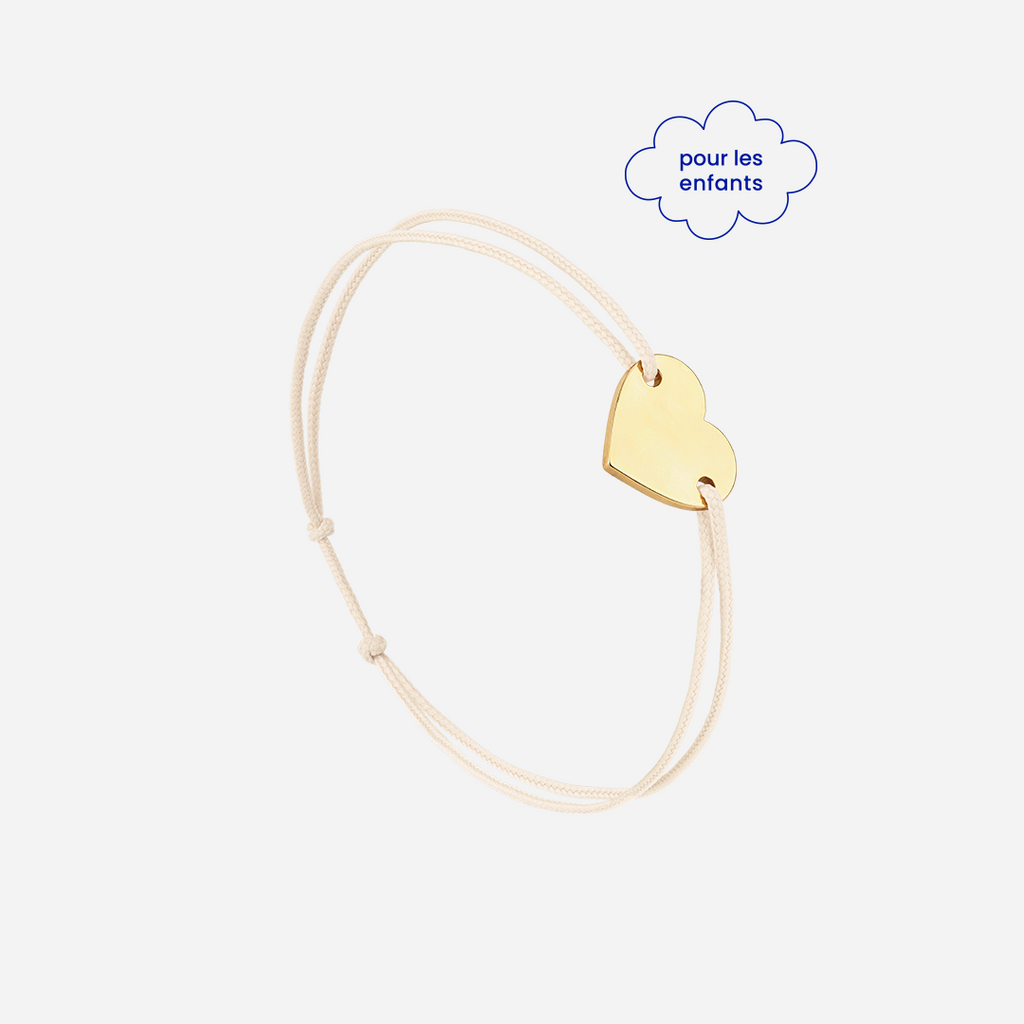 Bracelet Coeur Blanc - Blanc