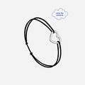 Pulsera Corazón Vacío Negra - Negro