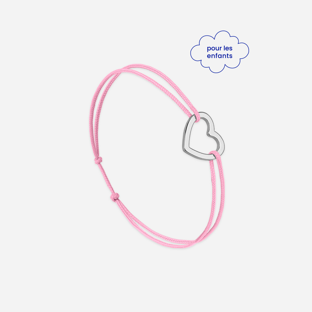 Pulsera Corazón Vacío Rosa - Rosa