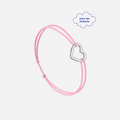 Pulsera Corazón Vacío Rosa - Rosa
