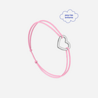 Pulsera Corazón Vacío Rosa - Rosa