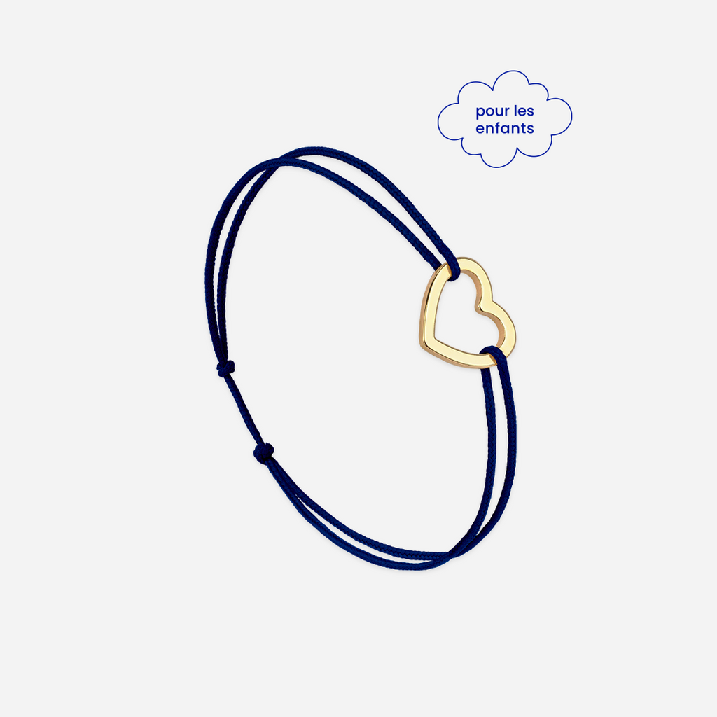 Bracelet Coeur Vide Bleu Nuit - Bleu Nuit