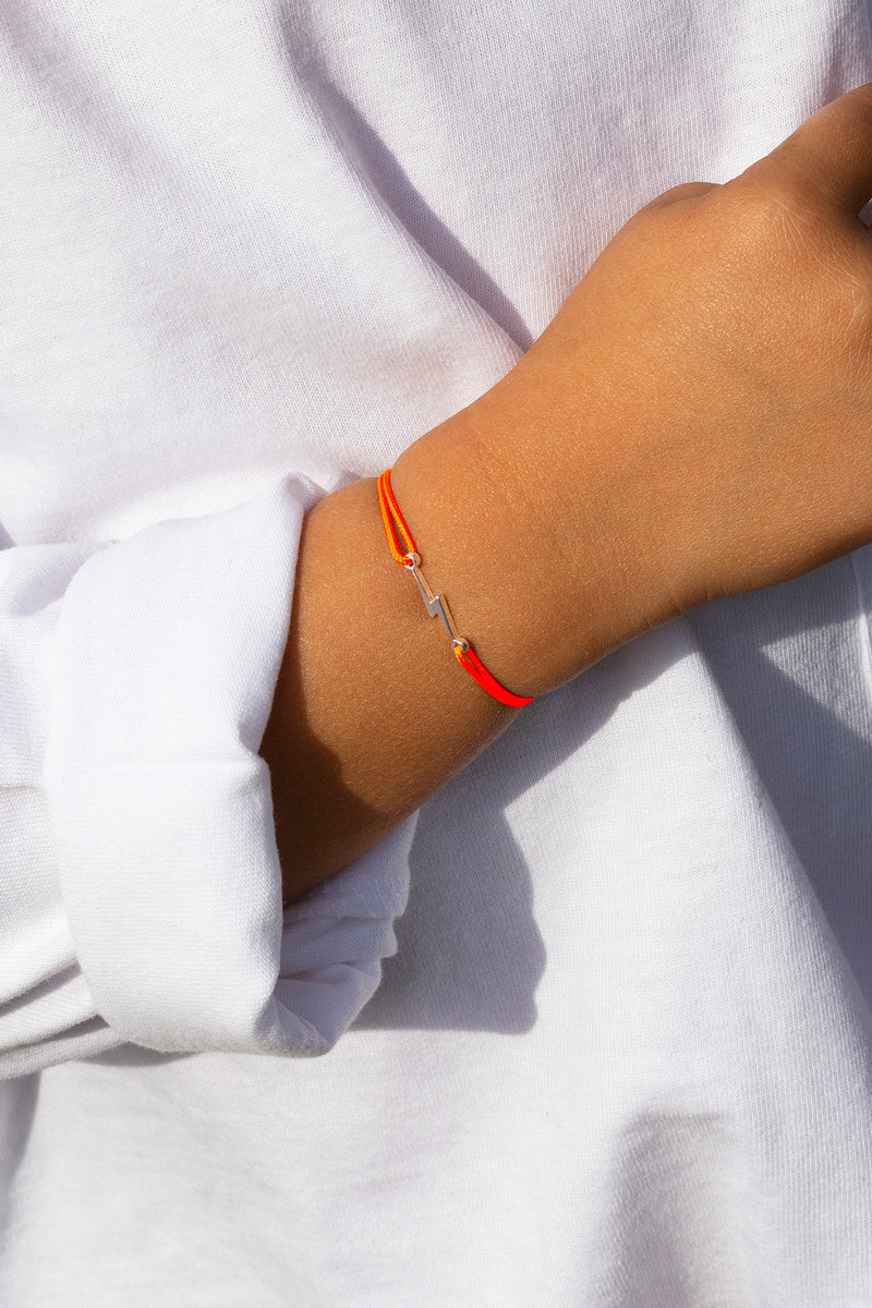 Orange Lightning Bracelet - Orange