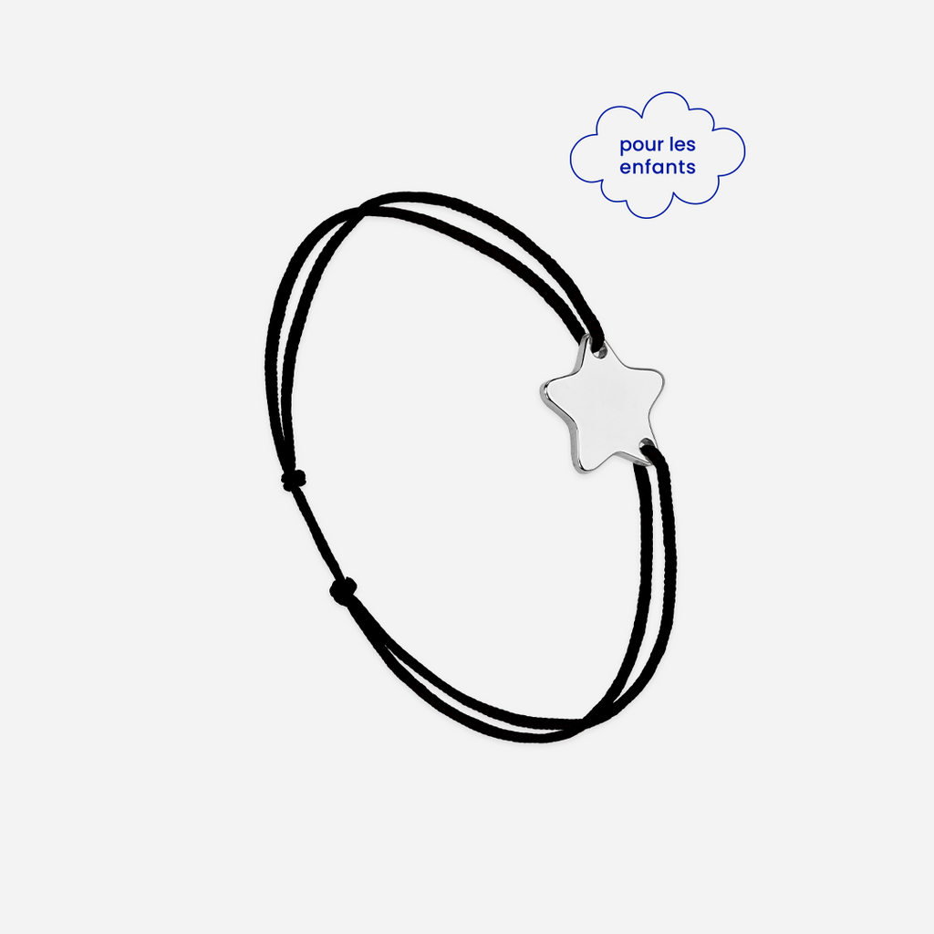 Pulsera Estrella Negra - Negro
