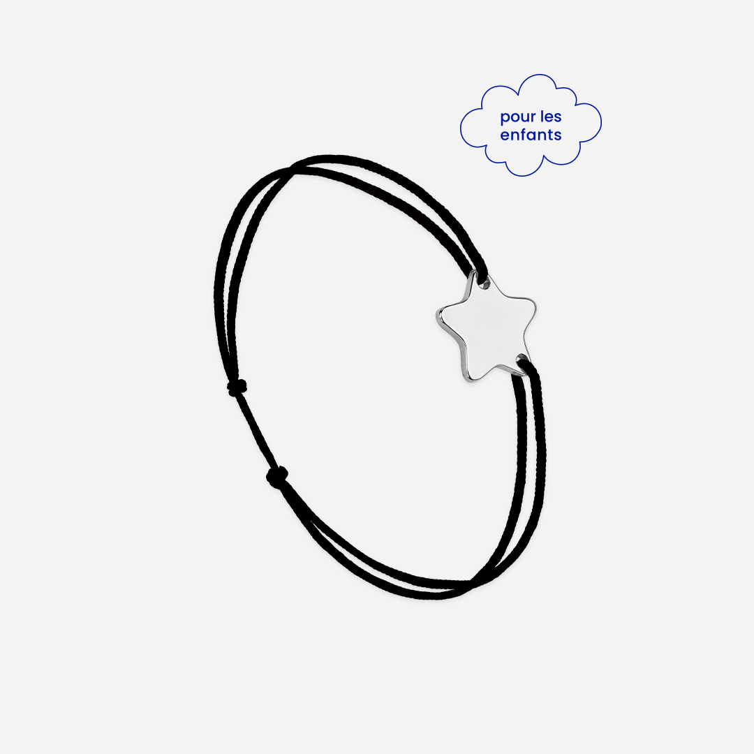 Pulsera Estrella Negra - Negro