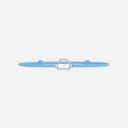 Bracelet Lettres Plaqué Argent Enfant - Bleu Ciel