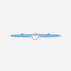 Pulsera Letras Bañada en Plata - Niño - Azul Cielo