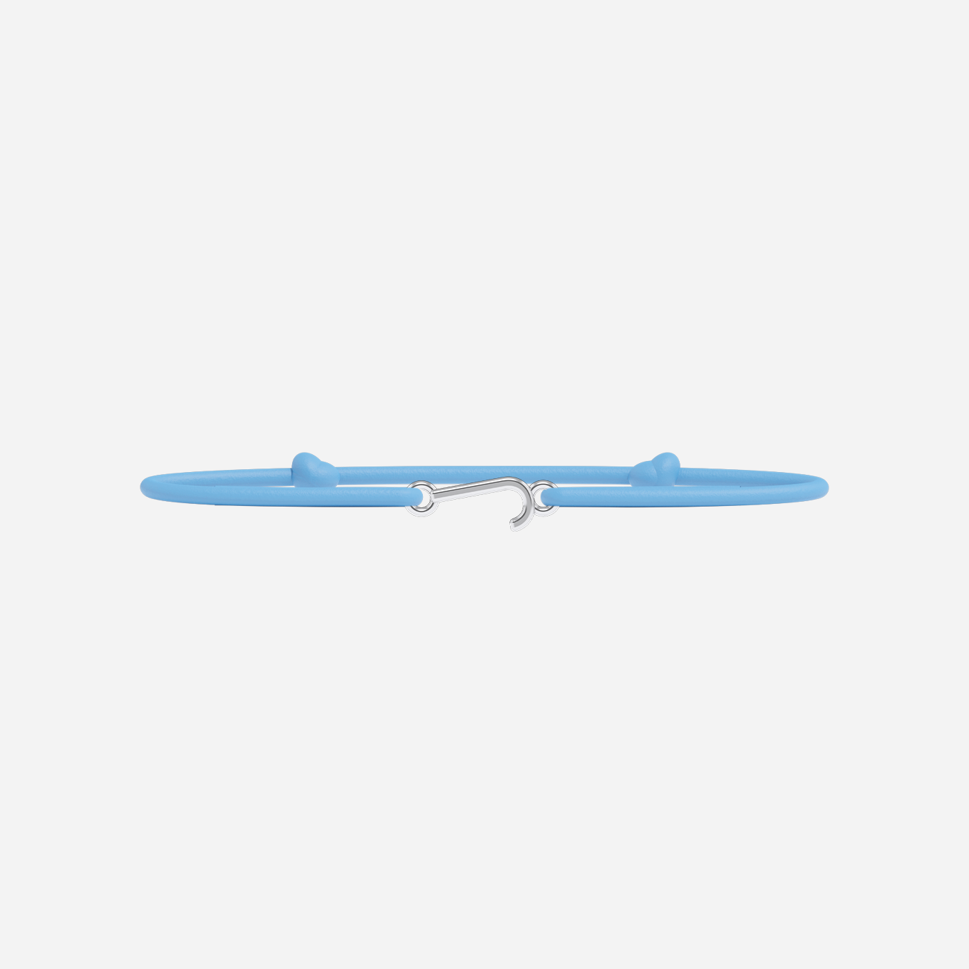 Pulsera Letras Bañada en Plata - Niño - Azul Cielo
