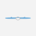Pulsera Letras Bañada en Plata - Niño - Azul Cielo