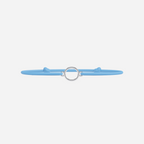 Pulsera Letras Bañada en Plata - Niño - Azul Cielo