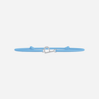 Pulsera Letras Bañada en Plata - Niño - Azul Cielo