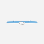 Pulsera Letras Bañada en Plata - Niño - Azul Cielo